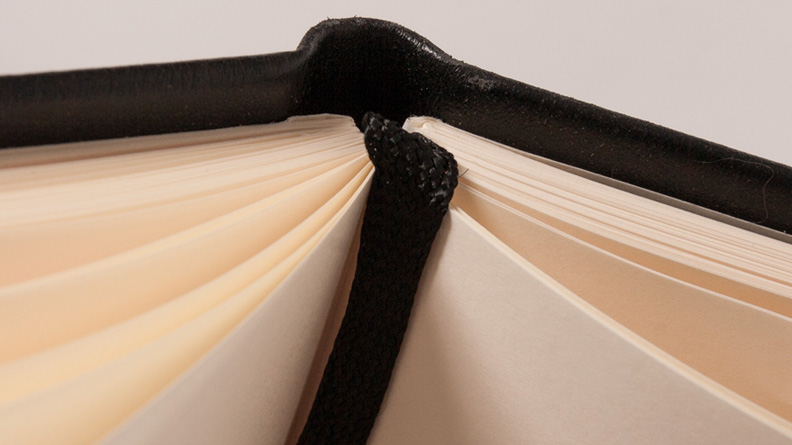 Ribbon bookmark closeup